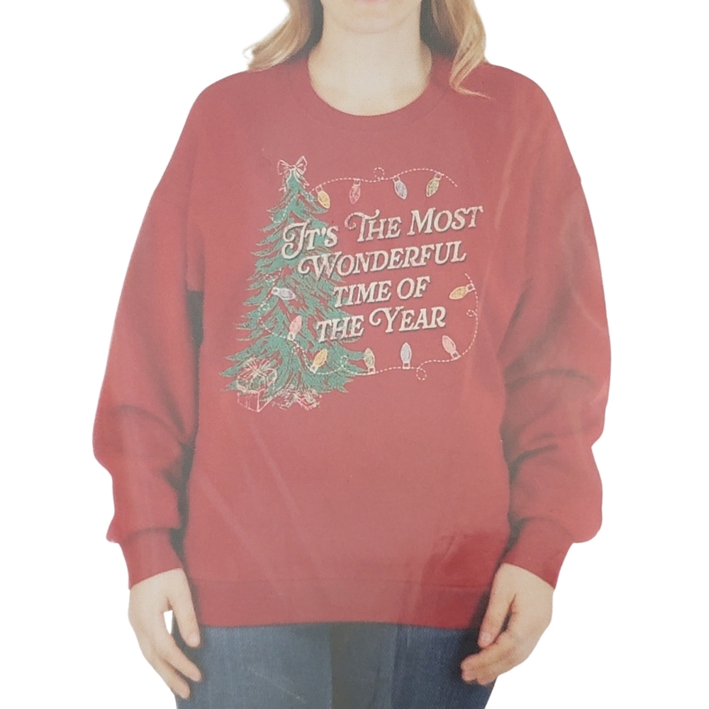 State of Mine Sweatshirt Women Holiday Crewneck